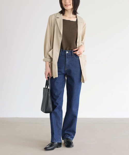 n'OrLABEL（ノアールレーベル）の「『配色メロースクエアタンクトップ』（タンクトップ・レディース・アイボリー/ブラック/パープル/ブラウン・S～Ｍ/3L/L～LL）」の15枚目の写真