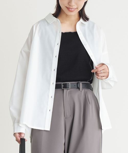 n'OrLABEL（ノアールレーベル）の「『配色メロースクエアタンクトップ』（タンクトップ・レディース・アイボリー/ブラック/パープル/ブラウン・S～Ｍ/3L/L～LL）」の8枚目の写真