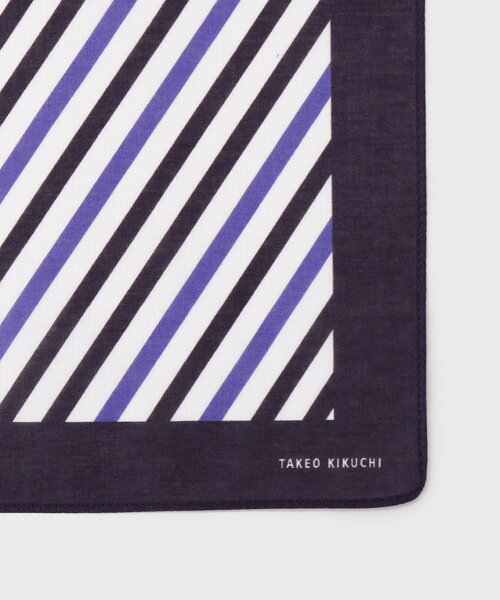 TAKEO KIKUCHI(タケオキクチ)の「柄切り替えプリントハンカチ(ハンカチ/ハンドタオル・メンズ・モスグリーン系2/ネイビー系2/ダークブラウン系2・00)」の6枚目の写真