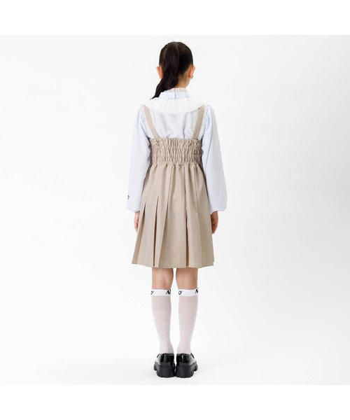 algy（アルジー）の「シアーフリルプリーツジャンスカ（ジャンパースカート・キッズ・ベージュ/ブラック・XX-SMALL/X-SMALL/MEDIUM/SMALL）」の18枚目の写真