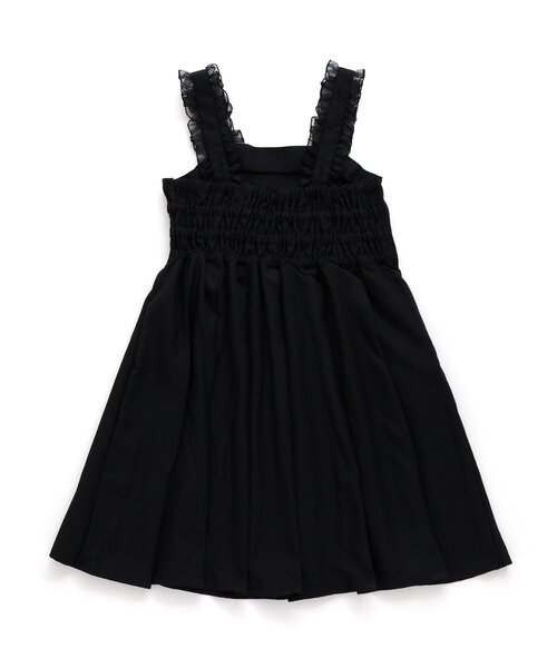 algy（アルジー）の「シアーフリルプリーツジャンスカ（ジャンパースカート・キッズ・ベージュ/ブラック・XX-SMALL/X-SMALL/MEDIUM/SMALL）」の8枚目の写真