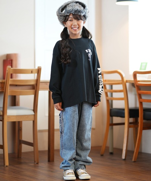 DC（ディーシー）の「DC/ディーシー 24 KD PLAYTIME LS24 キッズ プレイタイム ロングスリーブ ロングTシャツ スケートボード 公園 親子コーデ YLT244529（Tシャツ/カットソー・キッズ・ベージュ/ホワイト/ブラック・120cm/130cm/140cm/150cm/160cm/100cm/110cm）」の13枚目の写真