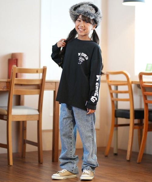 DC（ディーシー）の「DC/ディーシー 24 KD PLAYTIME LS24 キッズ プレイタイム ロングスリーブ ロングTシャツ スケートボード 公園 親子コーデ YLT244529（Tシャツ/カットソー・キッズ・ベージュ/ホワイト/ブラック・120cm/130cm/140cm/150cm/160cm/100cm/110cm）」の14枚目の写真