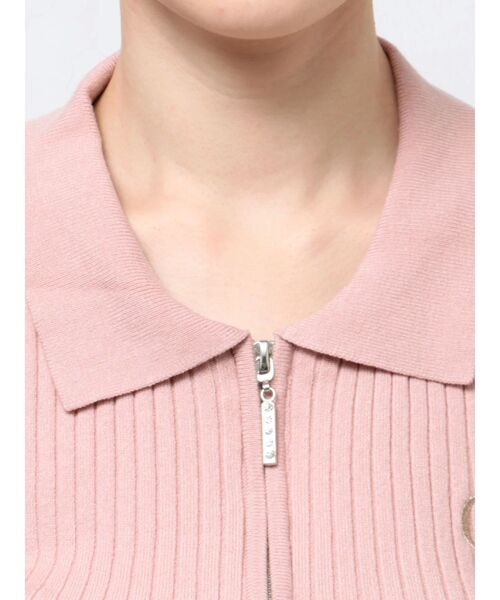 CALNAMUR(カルナムール)の「【セットアイテム】Wジップブロッキングフリルニットセットアップ(ワンピース・レディース・ピンク/グレー/ブラック・SMALL/MEDIUM)」の14枚目の写真