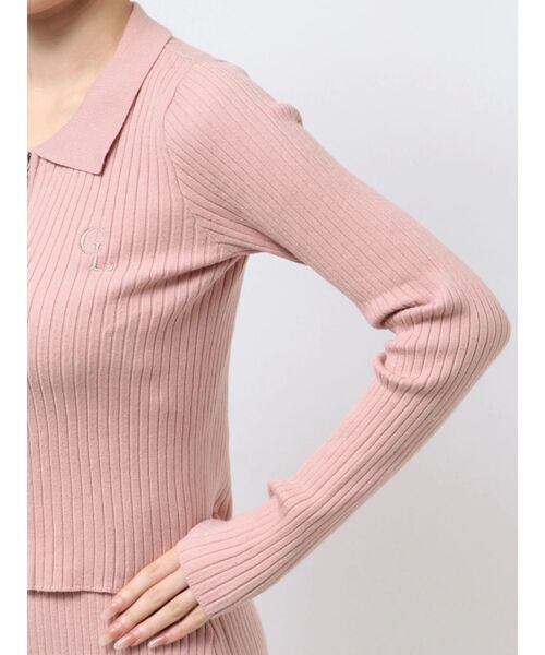 CALNAMUR(カルナムール)の「【セットアイテム】Wジップブロッキングフリルニットセットアップ(ワンピース・レディース・ピンク/グレー/ブラック・SMALL/MEDIUM)」の15枚目の写真