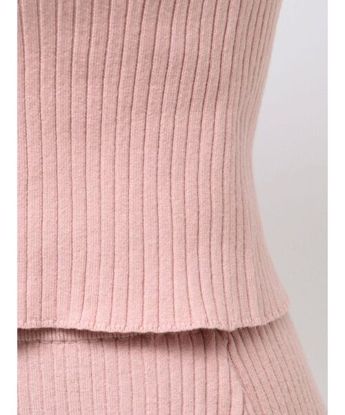 CALNAMUR(カルナムール)の「【セットアイテム】Wジップブロッキングフリルニットセットアップ(ワンピース・レディース・ピンク/グレー/ブラック・SMALL/MEDIUM)」の16枚目の写真