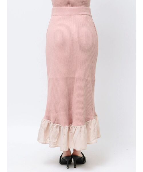 CALNAMUR(カルナムール)の「【セットアイテム】Wジップブロッキングフリルニットセットアップ(ワンピース・レディース・ピンク/グレー/ブラック・SMALL/MEDIUM)」の19枚目の写真