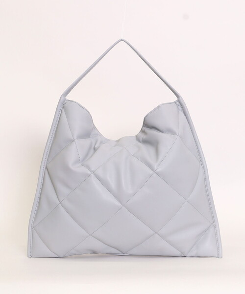 COOCO(クーコ)の「フェイクレザーキルティングワンショルダーバッグ/A4対応(ショルダーバッグ・レディース・グレー系/ブラック/ライトグレー・FREE)」の13枚目の写真
