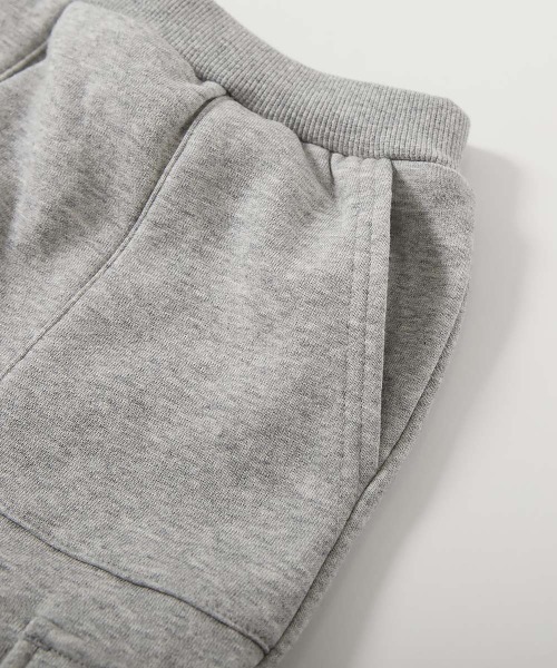 devirock(デビロック)の「ガールズ 裏起毛 パーカー&カーゴスカート セットアップ(セットアップ・キッズ・杢グレー/パープル系5/スミクロ・100cm/110cm/120cm/130cm/140cm/150cm/160cm)」の13枚目の写真