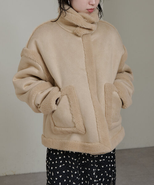 ❤❤最終お値下❤❤極上美品❤イタリー製❤柔らか❤リバーシブル❤ムートンコート❤❤ セール】リバーシブルボアムートンコート[高身長サイズMT有り