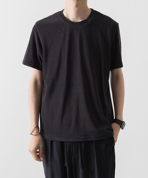 ATTACHMENT(アタッチメント)の「CO/PE ハイゲージパイル スリムフィットS/S TEE / CO/PE HIGH GAUGE PILE SLIM FIT S/S TEE(Tシャツ/カットソー・メンズ・ブラック/ブラウン系/ライトベージュ・1/2/3)」の11枚目の写真