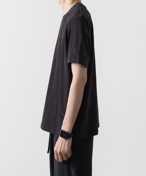 ATTACHMENT(アタッチメント)の「CO/PE ハイゲージパイル スリムフィットS/S TEE / CO/PE HIGH GAUGE PILE SLIM FIT S/S TEE(Tシャツ/カットソー・メンズ・ブラック/ブラウン系/ライトベージュ・1/2/3)」の9枚目の写真