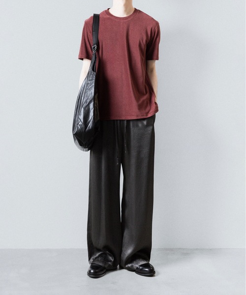 ATTACHMENT(アタッチメント)の「CO/PE ハイゲージパイル スリムフィットS/S TEE / CO/PE HIGH GAUGE PILE SLIM FIT S/S TEE(Tシャツ/カットソー・メンズ・ブラック/ブラウン系/ライトベージュ・1/2/3)」の18枚目の写真