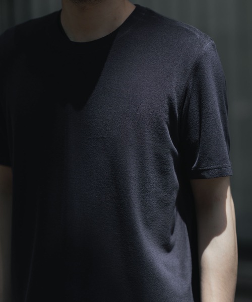 ATTACHMENT(アタッチメント)の「CO/PE ハイゲージパイル スリムフィットS/S TEE / CO/PE HIGH GAUGE PILE SLIM FIT S/S TEE(Tシャツ/カットソー・メンズ・ブラック/ブラウン系/ライトベージュ・1/2/3)」の13枚目の写真
