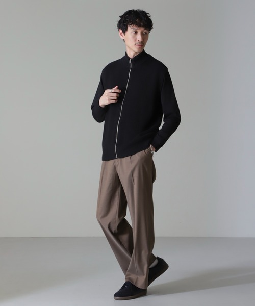 NANO universe（ナノユニバース）の「コットンアクリルドライバーズベスト（ベスト・メンズ・ブラック/チャコール・M/L/XL）」の9枚目の写真