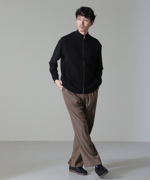 NANO universe（ナノユニバース）の「コットンアクリルドライバーズベスト（ベスト・メンズ・ブラック/チャコール・M/L/XL）」の8枚目の写真