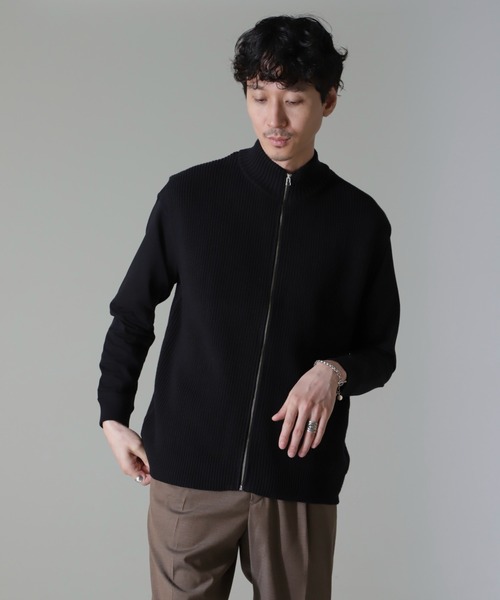 NANO universe（ナノユニバース）の「コットンアクリルドライバーズベスト（ベスト・メンズ・ブラック/チャコール・M/L/XL）」の10枚目の写真