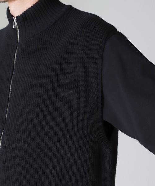 NANO universe（ナノユニバース）の「コットンアクリルドライバーズベスト（ベスト・メンズ・ブラック/チャコール・M/L/XL）」の22枚目の写真