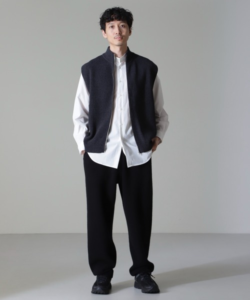 NANO universe（ナノユニバース）の「コットンアクリルドライバーズベスト（ベスト・メンズ・ブラック/チャコール・M/L/XL）」の16枚目の写真