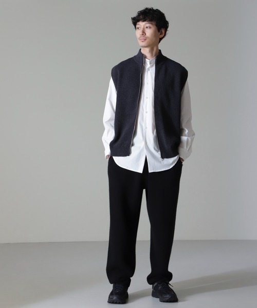 NANO universe（ナノユニバース）の「コットンアクリルドライバーズベスト（ベスト・メンズ・ブラック/チャコール・M/L/XL）」の15枚目の写真