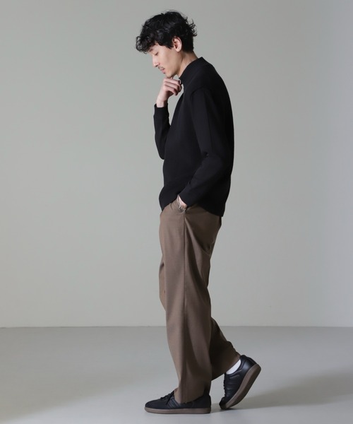 NANO universe（ナノユニバース）の「コットンアクリルドライバーズベスト（ベスト・メンズ・ブラック/チャコール・M/L/XL）」の7枚目の写真