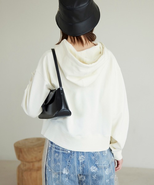 ROPE' PICNIC（ロペピクニック）の「刺繍ロゴ裏毛フーディー（パーカー・レディース・ピンク/キナリ/グレー/ブラック・38）」の12枚目の写真