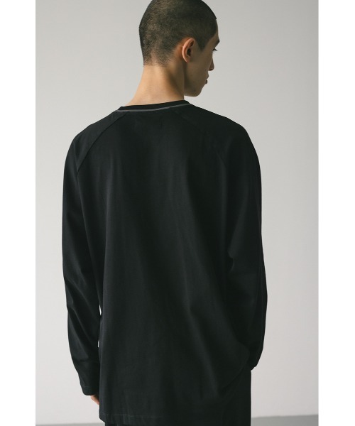 STYLEMIXER(スタイルミキサー)の「カラースキームロンT(Tシャツ/カットソー・メンズ・ブラック/ライトベージュ・MEDIUM/LARGE)」の5枚目の写真