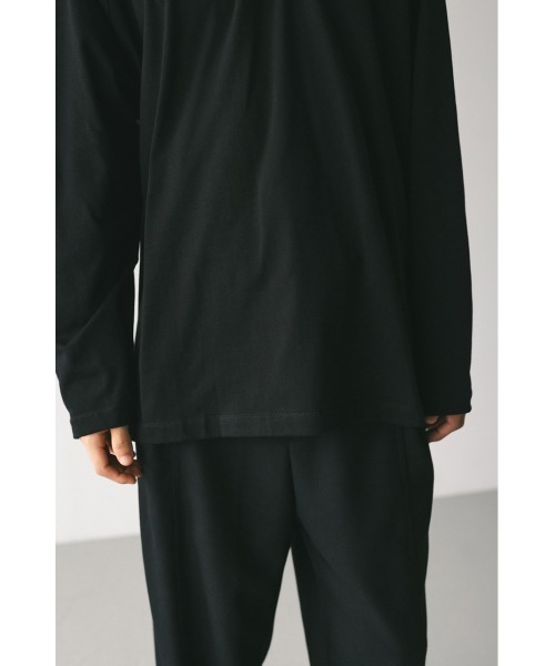 STYLEMIXER(スタイルミキサー)の「カラースキームロンT(Tシャツ/カットソー・メンズ・ブラック/ライトベージュ・MEDIUM/LARGE)」の6枚目の写真