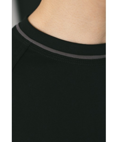 STYLEMIXER(スタイルミキサー)の「カラースキームロンT(Tシャツ/カットソー・メンズ・ブラック/ライトベージュ・MEDIUM/LARGE)」の9枚目の写真