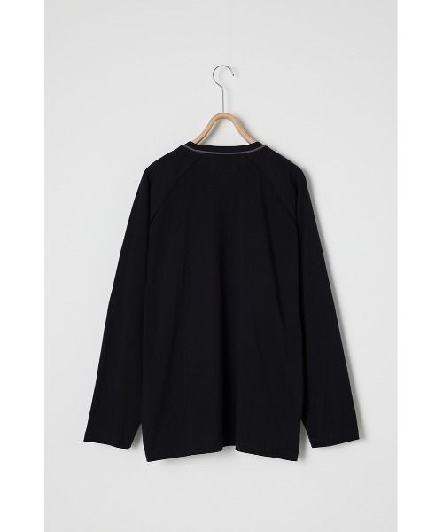STYLEMIXER(スタイルミキサー)の「カラースキームロンT(Tシャツ/カットソー・メンズ・ブラック/ライトベージュ・MEDIUM/LARGE)」の11枚目の写真