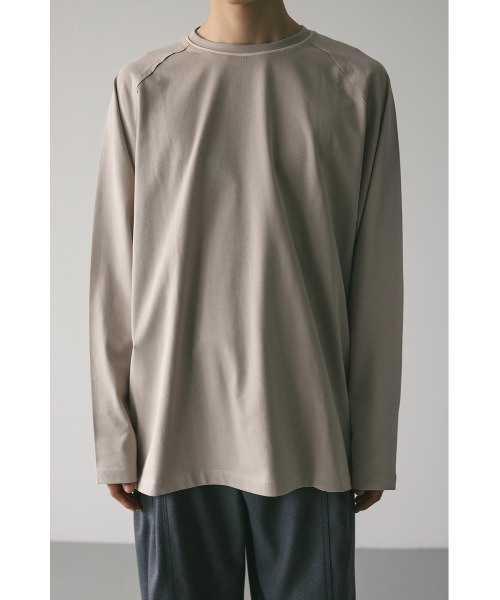 STYLEMIXER(スタイルミキサー)の「カラースキームロンT(Tシャツ/カットソー・メンズ・ブラック/ライトベージュ・MEDIUM/LARGE)」の12枚目の写真
