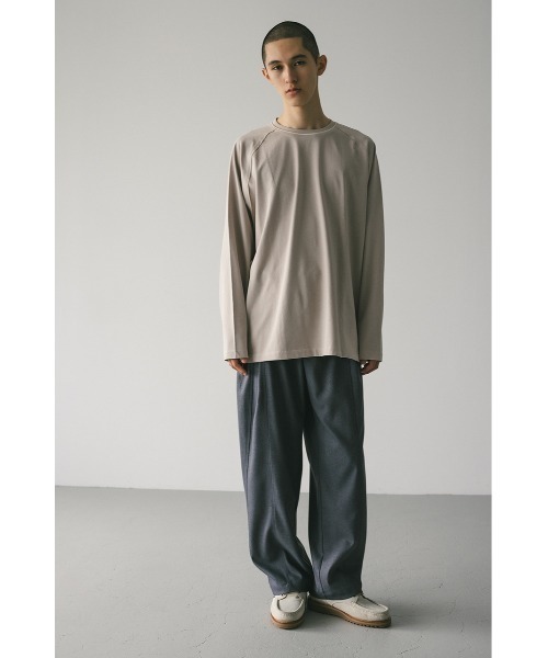 STYLEMIXER(スタイルミキサー)の「カラースキームロンT(Tシャツ/カットソー・メンズ・ブラック/ライトベージュ・MEDIUM/LARGE)」の13枚目の写真