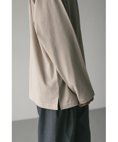 STYLEMIXER(スタイルミキサー)の「カラースキームロンT(Tシャツ/カットソー・メンズ・ブラック/ライトベージュ・MEDIUM/LARGE)」の18枚目の写真