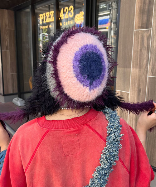 CIAOPANIC（チャオパニック）の「【＠yuna_maruu企画】【Me＋Me/ミープラスミー】ひも付きファー帽子（キャップ・レディース・ブラック/ブラウン/グレー・ONE SIZE）」の18枚目の写真