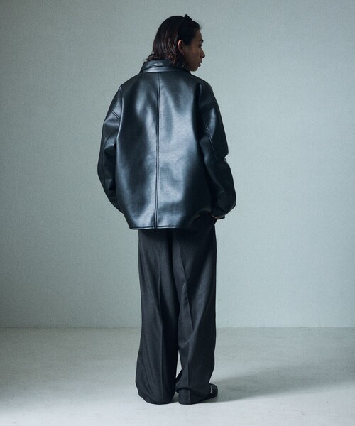 FREAK'S STORE（フリークスストア）の「限定展開 リラックスフィット カーコート/ステンカラーブルゾン（ブルゾン・メンズ・ブラック/ブラウン・SMALL/MEDIUM/LARGE）」の22枚目の写真