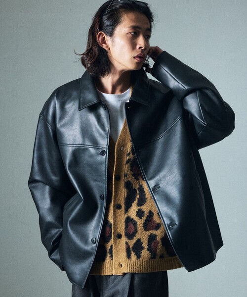 FREAK'S STORE（フリークスストア）の「限定展開 リラックスフィット カーコート/ステンカラーブルゾン（ブルゾン・メンズ・ブラック/ブラウン・SMALL/MEDIUM/LARGE）」の16枚目の写真