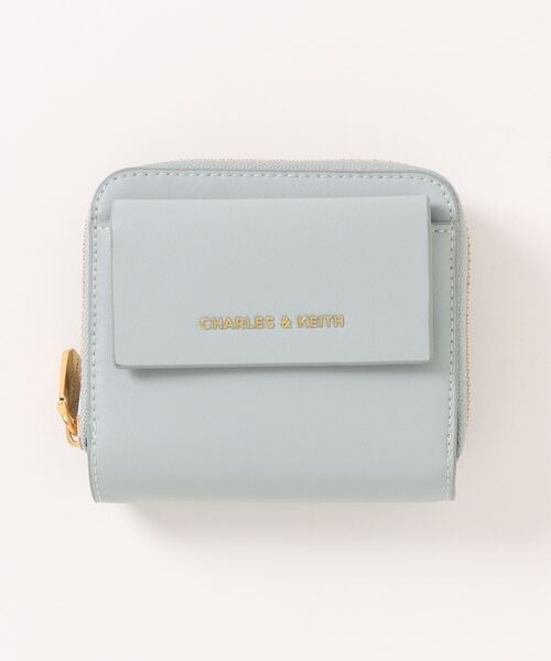 ラビット エンブロイダリー ジップアラウンドウォレット CHARLES & KEITH｜フロントポケット ジップアラウンドウォレット