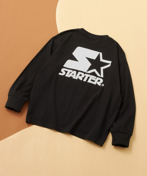 STARTER（スターター）の「STARTER /スターター バックプリント オーバーサイズ ロンT 長袖 キッズ（Tシャツ/カットソー・キッズ・ネイビー/ホワイト系1/ブラック/ダークグリーン/パープル系1/グレー系1/ブラック系1/オフホワイト・160/150/120/110/140/130）」の3枚目の写真