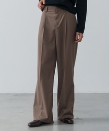 LURAKU（ルラク）の「【LURAKU】One tuck straight slacks / 1タックストレートスラックス｜SETUP対応（スラックス）」