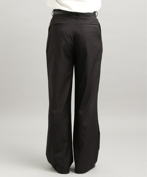 LURAKU】One tuck straight slacks / 1タックストレートスラックス