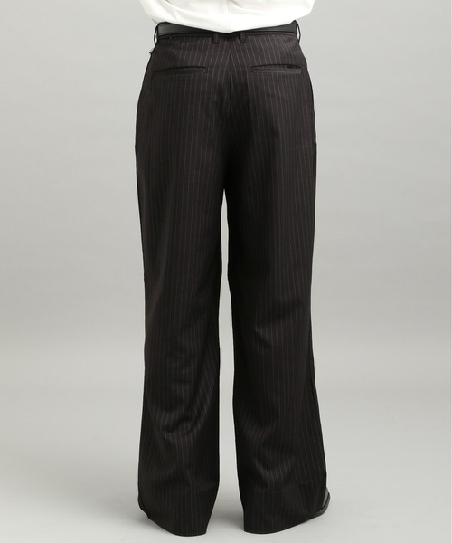 LURAKU】One tuck straight slacks / 1タックストレートスラックス