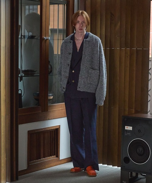 LURAKU（ルラク）の「【LURAKU】One tuck straight slacks / 1タックストレートスラックス｜SETUP対応（スラックス・メンズ・ライトベージュ/ブラック/ネイビー/チャコールグレー/ストライプ/グレー系その他・LARGE/MEDIUM/SMALL/X-SMALL）」の21枚目の写真