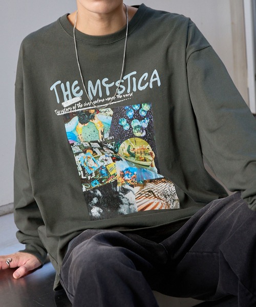 Anchor Smith(アンカー スミス)の「ヴィンテージライクランドスケープグラフィックオーバーサイズTシャツ(Tシャツ/カットソー・レディース・ネイビー/チャコール/ホワイト系/グレー系/グレー系1/ホワイト・M/L)」の5枚目の写真