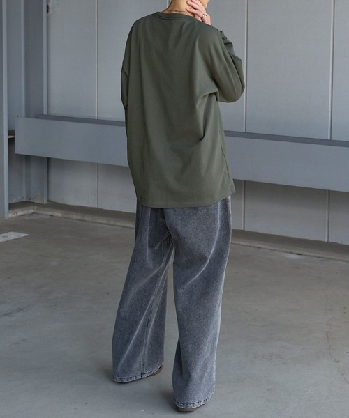 Anchor Smith(アンカー スミス)の「ヴィンテージライクランドスケープグラフィックオーバーサイズTシャツ(Tシャツ/カットソー・レディース・ネイビー/チャコール/ホワイト系/グレー系/グレー系1/ホワイト・M/L)」の16枚目の写真