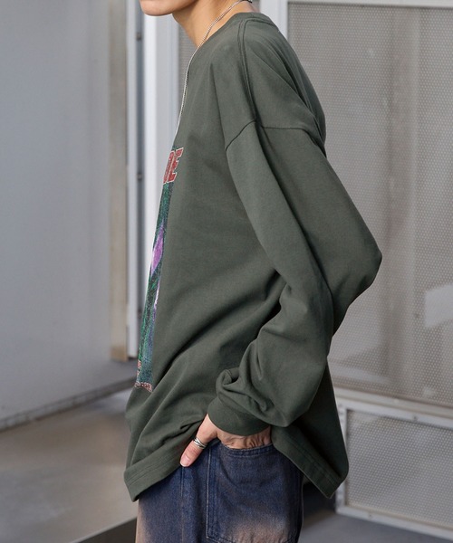 Anchor Smith(アンカー スミス)の「ヴィンテージライクランドスケープグラフィックオーバーサイズTシャツ(Tシャツ/カットソー・レディース・ネイビー/チャコール/ホワイト系/グレー系/グレー系1/ホワイト・M/L)」の13枚目の写真