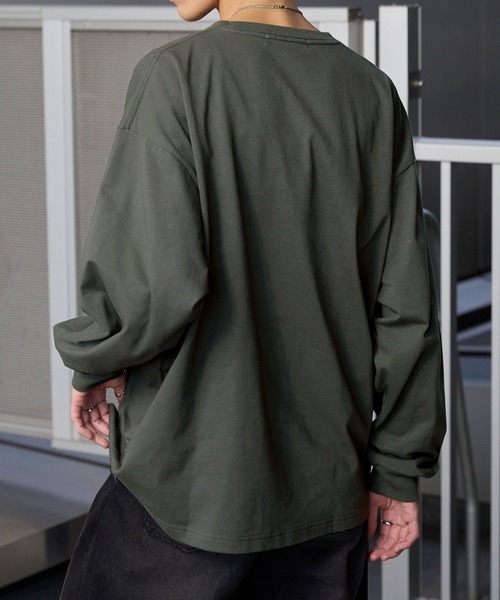 ヴィンテージライクランドスケープグラフィックオーバーサイズTシャツ