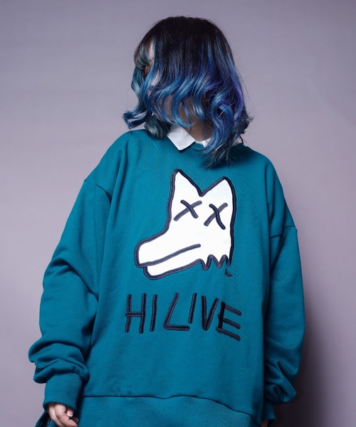 AFYF（エーエフワイエフ）の「AFYF CREW SWEAT/ビッグシルエット クルーネックスウェット/ベア（スウェット・レディース・ブラック系その他/グリーン系その他/ブルー系その他/ブラック系その他2・FREE）」の4枚目の写真