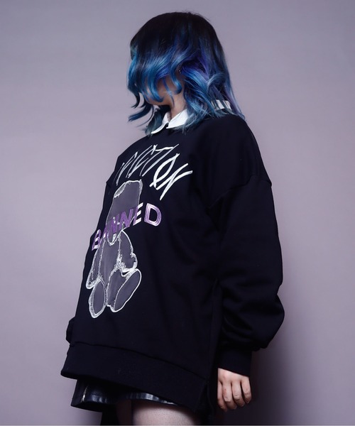 AFYF（エーエフワイエフ）の「AFYF CREW SWEAT/ビッグシルエット クルーネックスウェット/ベア（スウェット・レディース・ブラック系その他/グリーン系その他/ブルー系その他/ブラック系その他2・FREE）」の15枚目の写真