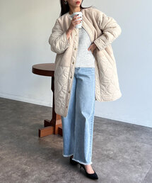 Chez toi | ボア×キルティングコート(その他アウター)