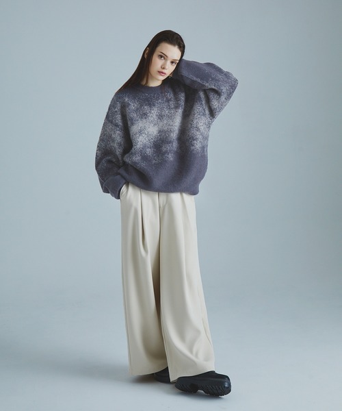 SOCCE（ソーシー）の「ワイドドレープ袴スラックス（スラックス・メンズ・オフホワイト/ブラウン/ブラック・S/M/L/XL）」の8枚目の写真